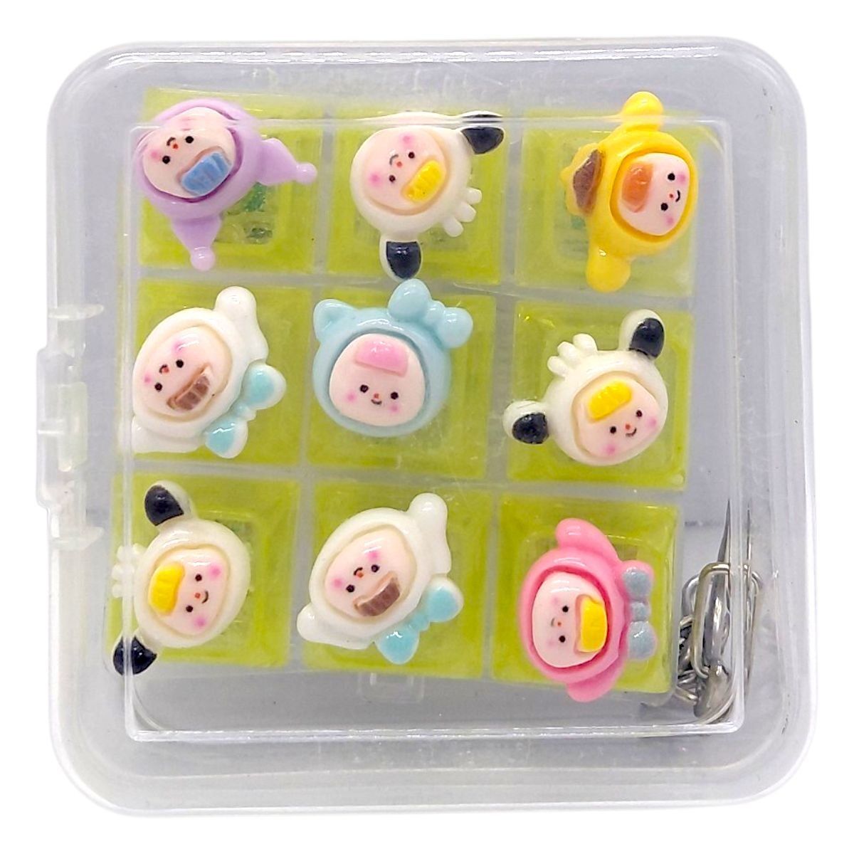 КЛАВІАТУРА-БРЕЛОК LED 9 КНОПОК (КАПЕЛЮШКИ) мікс  фото 1