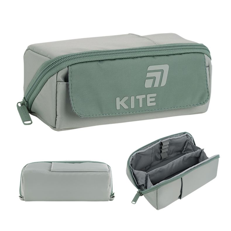 Пенал Kite 2702-3 оливковий  фото 1