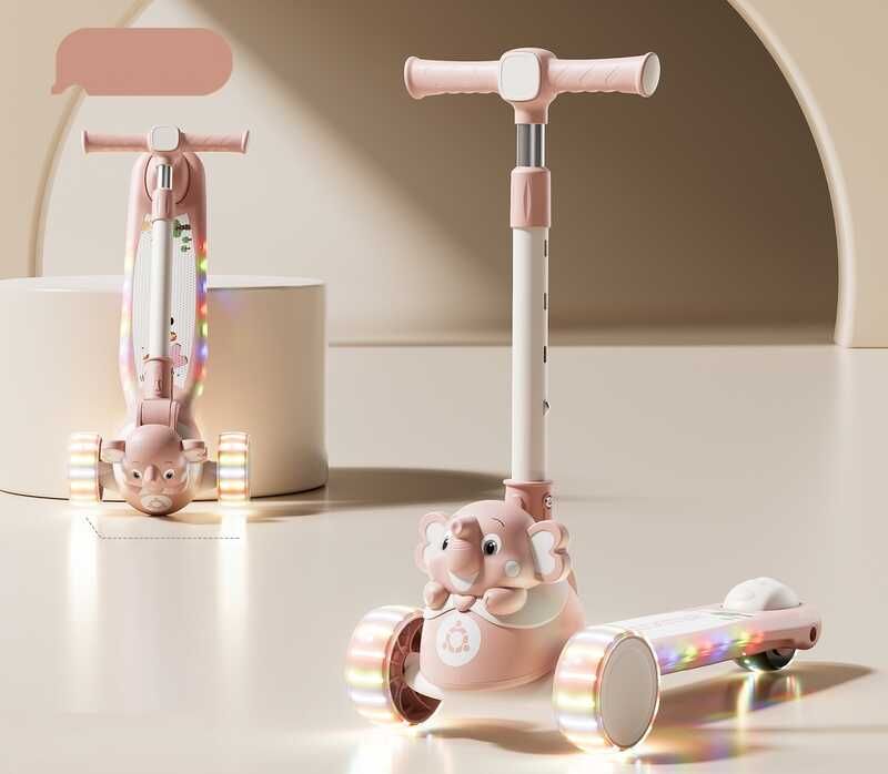 Самокат триколісний Skyper, (рожевий)  фото 1