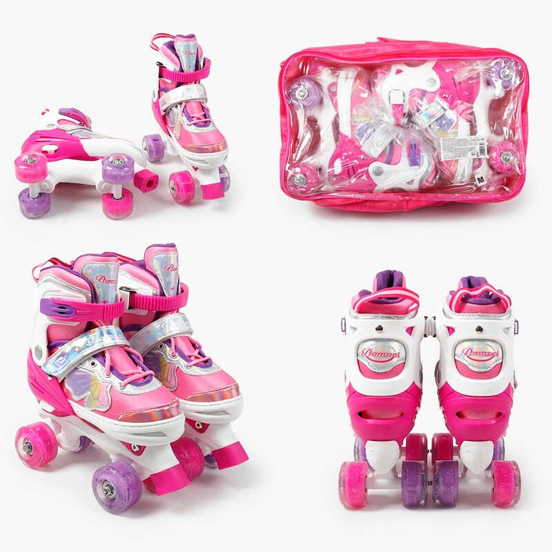 Ролики, розмір 33-35, (Рожевий)  фото 1