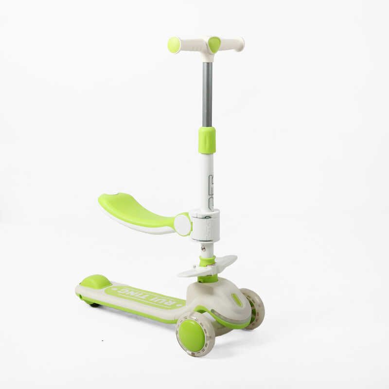 Самокат триколісний з сидінням Skyper, (Салатовий)  фото 1