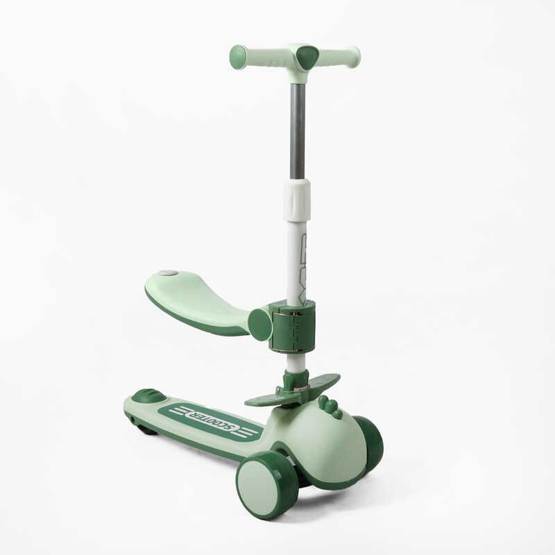 Самокат триколісний з сидінням Skyper, (Зелений)  фото 1