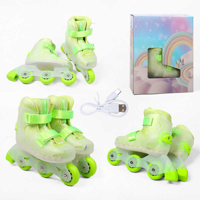 Ролики, розмір 28-29 (Салатовий)  фото 1