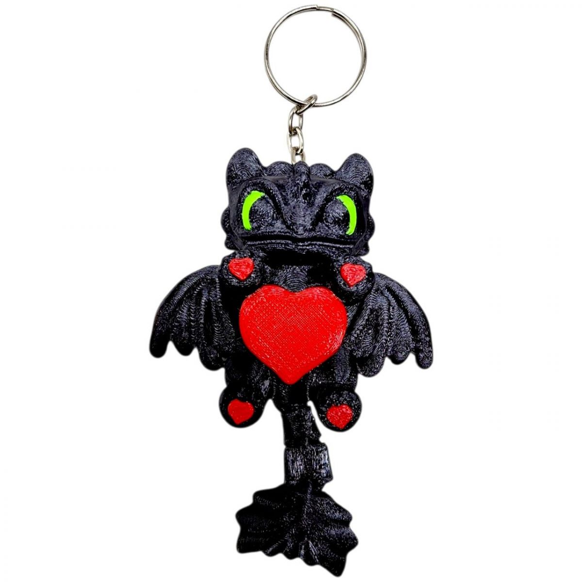 Брелок (3d печать) "КАК УКРОЩАТЬ ДРАКОНА.  НОЧЬНАЯ ФУРИЯ", 10 см  фото 1