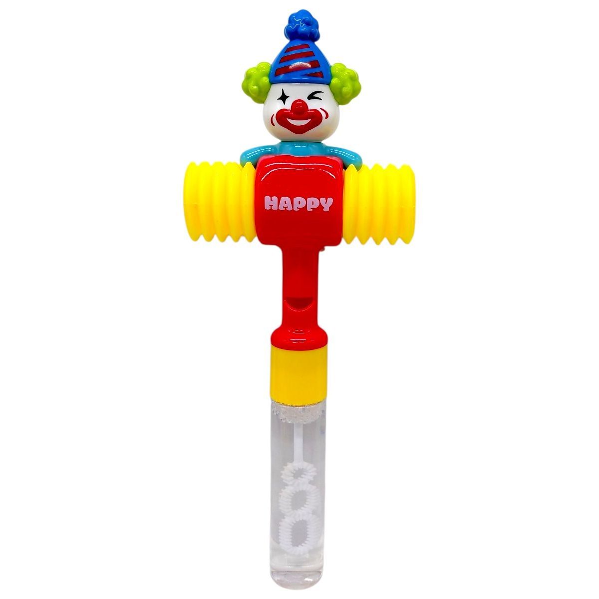 Бульбашки мильні "Bubble World" з молоточком (ЧЕРВОНО-ЖОВТИЙ)  фото 1