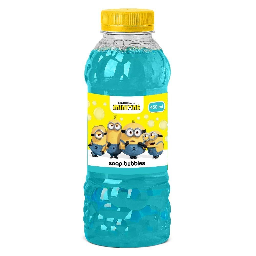 Уценка.  Мыльный раствор " Миньйоны / Minions" (450 мл) Открыта крышка  фото 1