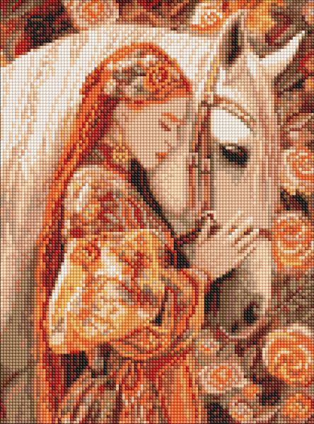 Алмазная мозаика - "Связь душ" (40х30 см)  фото 1
