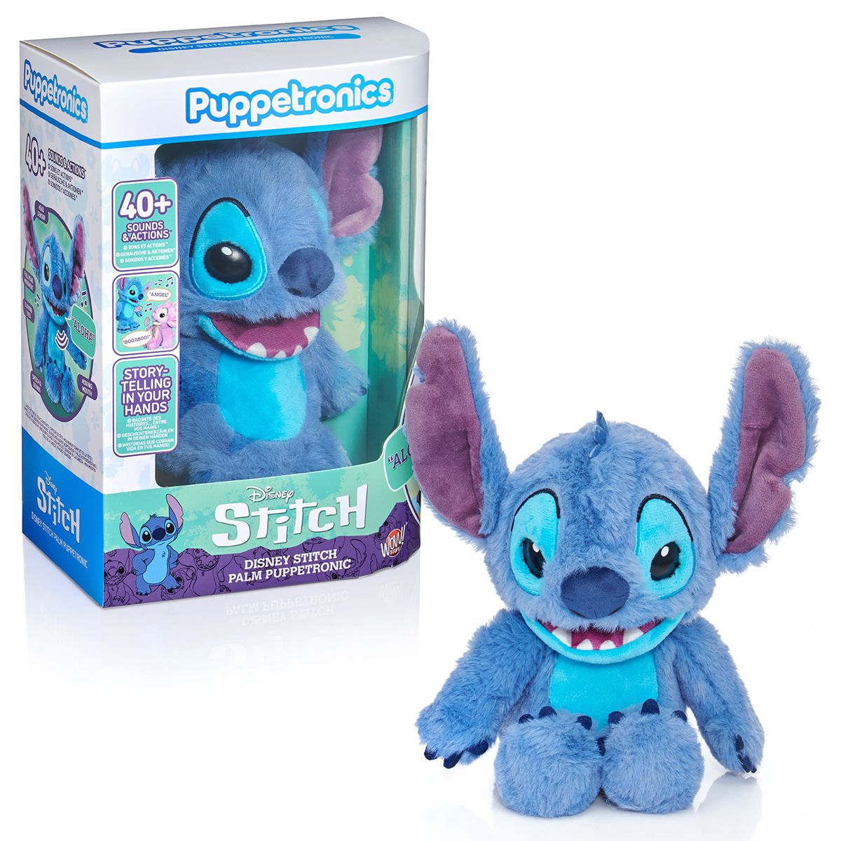 Інтерактивна м'яка іграшка Puppetronic by Real FX Palm серії Disney- Стіч / Stitch  фото 1
