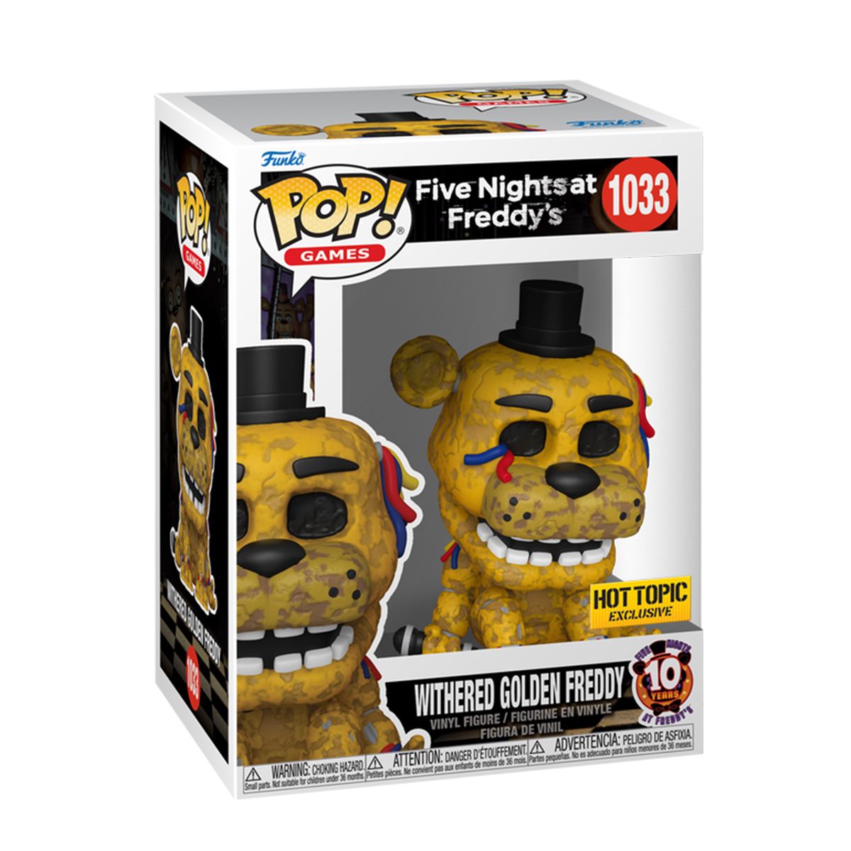 Игровая фигурка Funko POP! - Сломанный золотой Фредди  фото 1