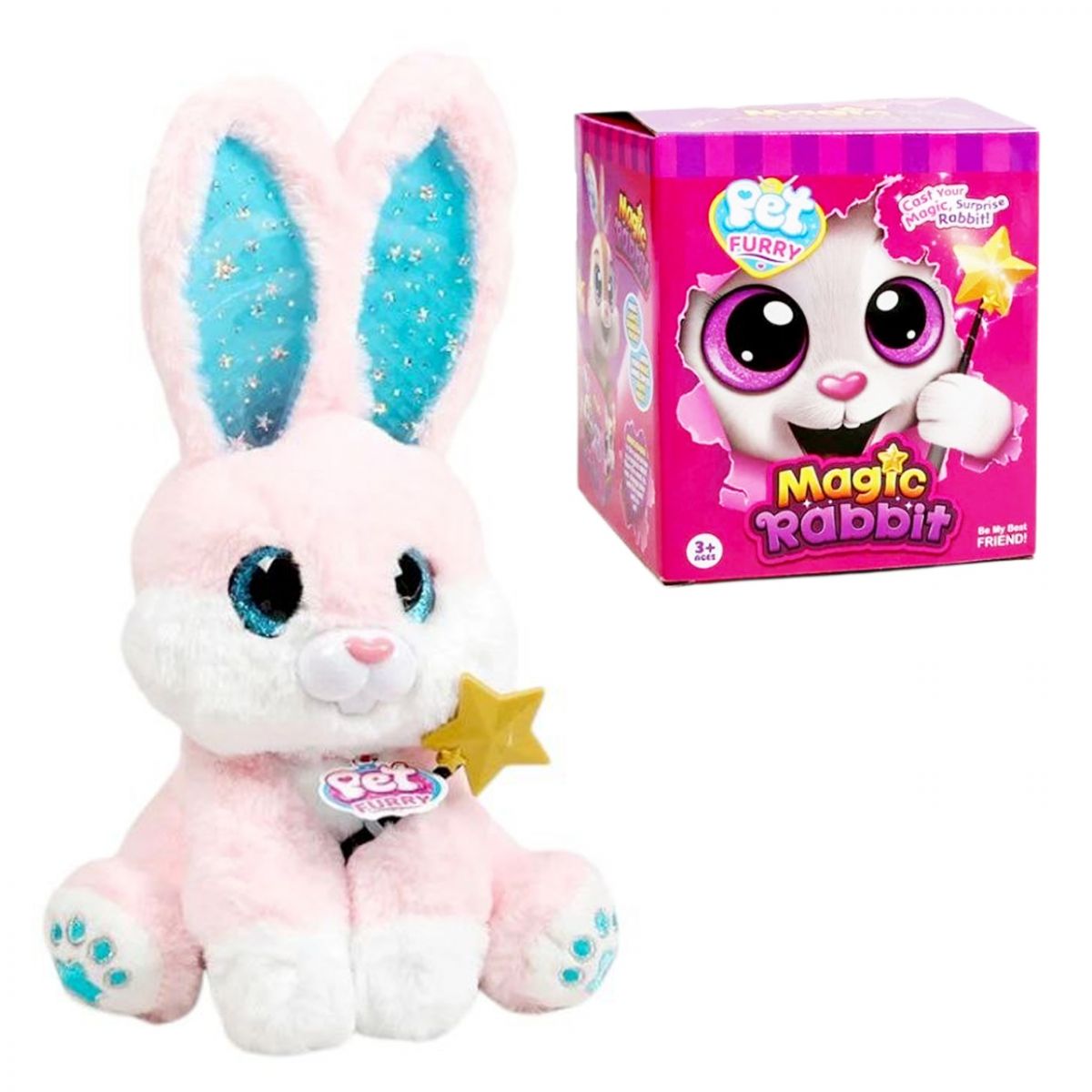 Мягкая игрушка "Magic Rabbit" (РОЗОВЫЙ)  фото 1
