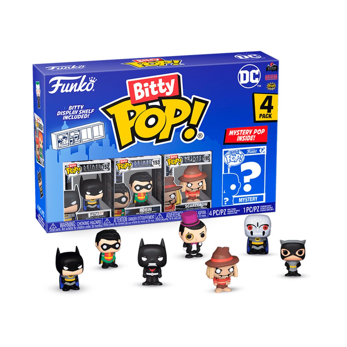 Набор игровых фигурок Bitty Pop! серии DC (4 фигурки асс. )  фото 1