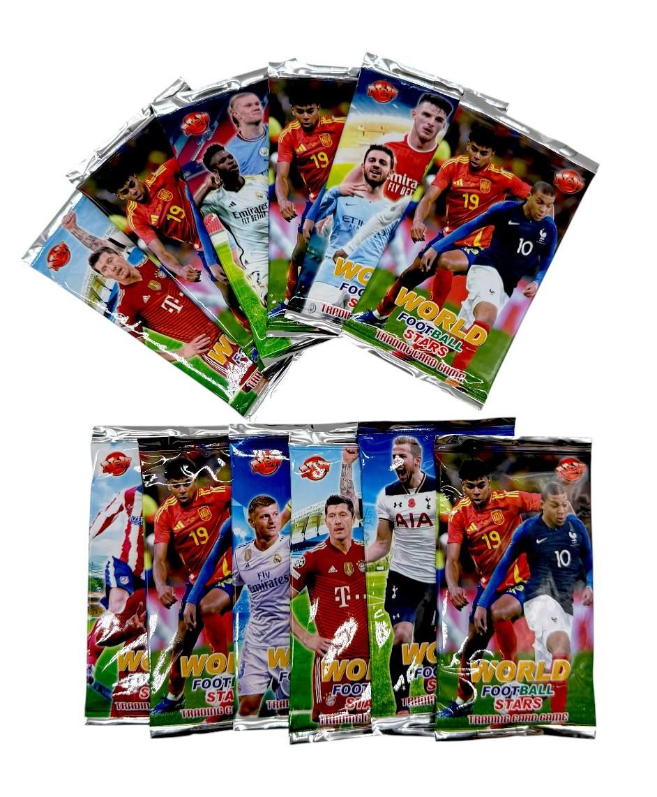 Футболки карты "World football stars", 12 шт.  в наборе  фото 1