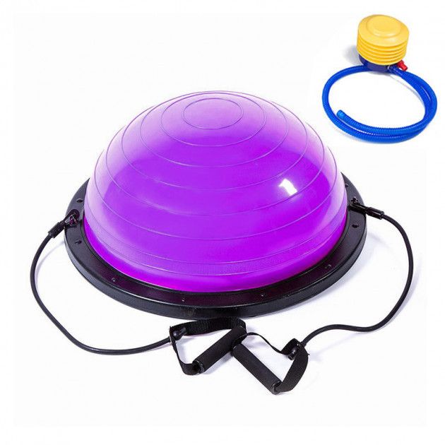 Балансировочная платформа EasyFit BOSU 60 см Фиолетовый  фото 1