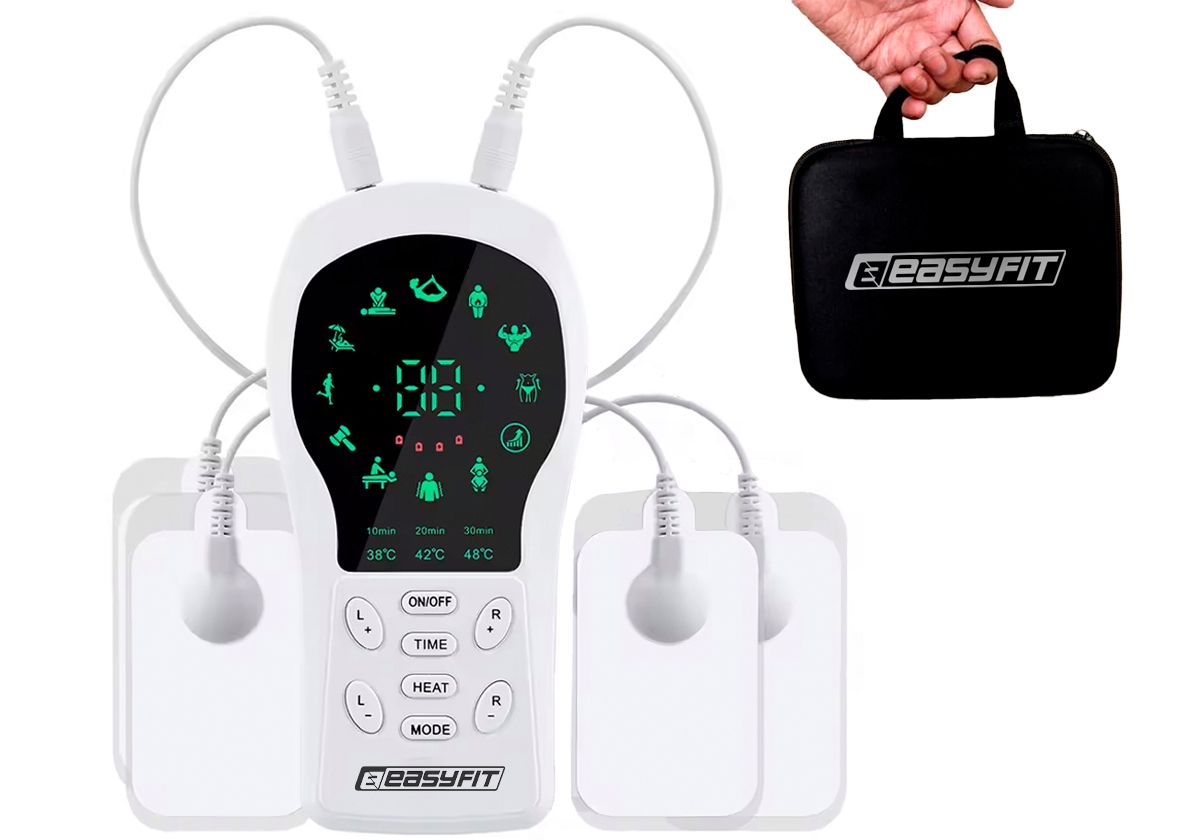 Миостимулятор с подогревом EasyFit Pro ActivePulse импульсный массажер для мышц + Чехол  фото 1