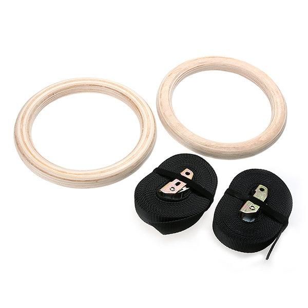 Кільця для кроссфіта EasyFit дерев'яні  фото 1