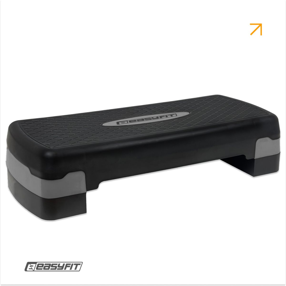 Степ-платформа EasyFit Step-B 2-ступенчатая серая  фото 1