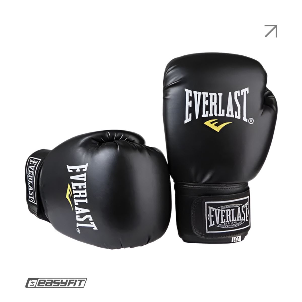 Боксерские перчатки Everlast 10 унций (10 oz) черные  фото 1
