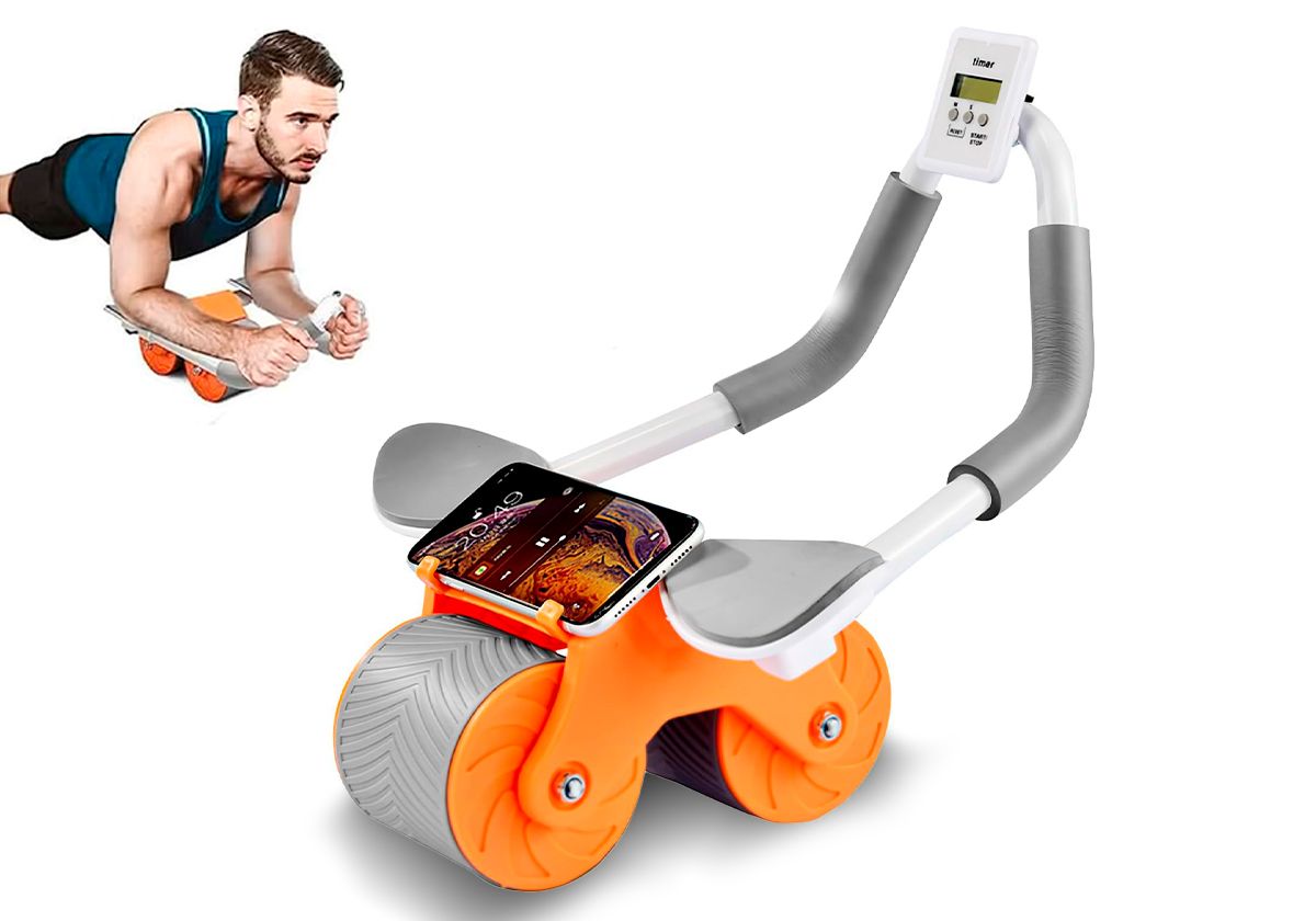Ролик для пресса EasyFit с возвратным механизмом и счетчиком  фото 1