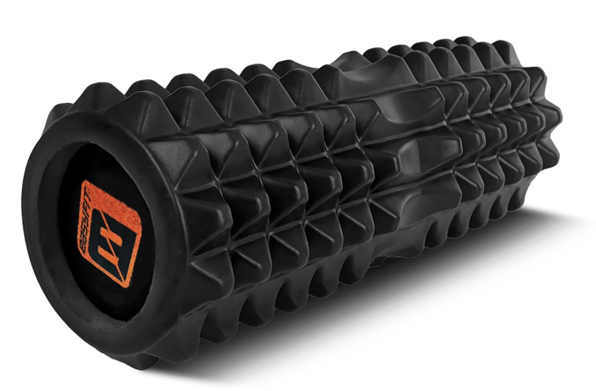 Массажный ролик EasyFit Solid Roller v. 1. 2s 33х13 см черный  фото 1