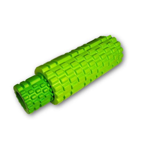 Массажный ролик EasyFit Grid Roller Double 33 см Салатовый  фото 1