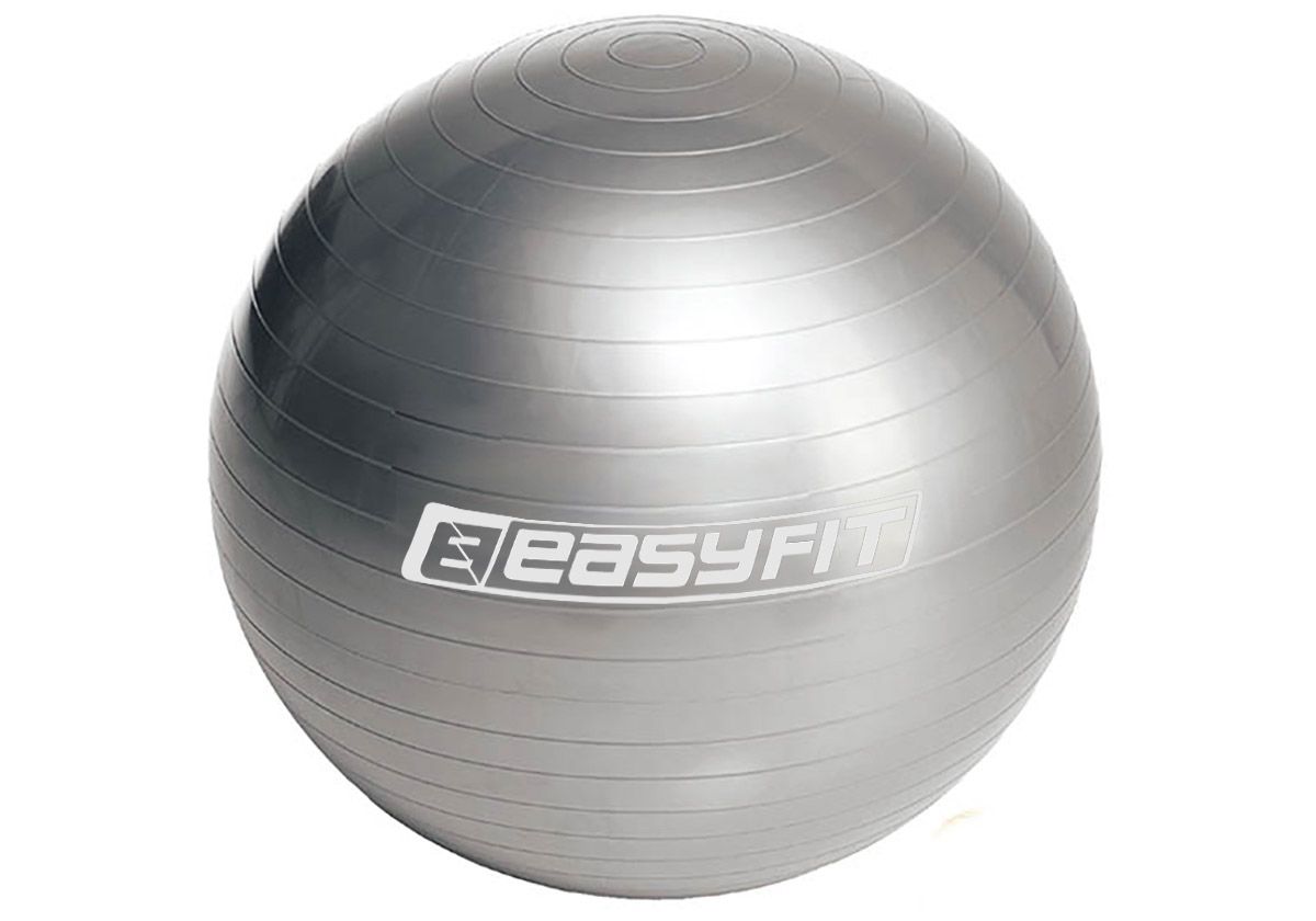 Мяч для фитнеса EasyFit 85 см серый  фото 1