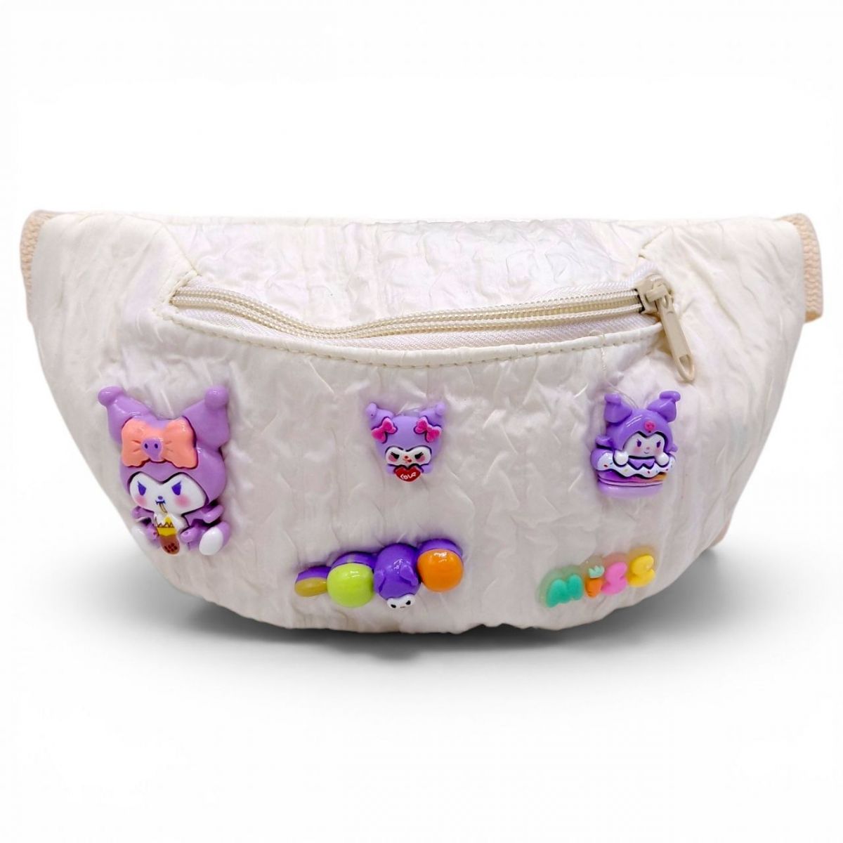 Дитяча напоясна сумочка "Sanrio" одне відділення, в пакеті (БЕЖЕВА)  фото 1