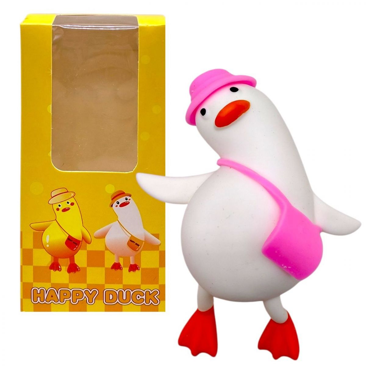 Іграшка антистрес "Happy Duck" (БІЛИЙ)  фото 1