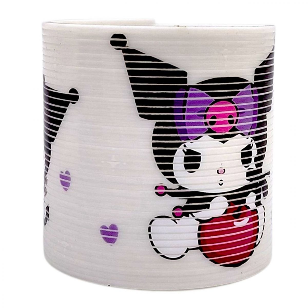 Игрушка радуга пружинка "Kuromi / Куроми" 5. 5 см (Белый)  фото 1