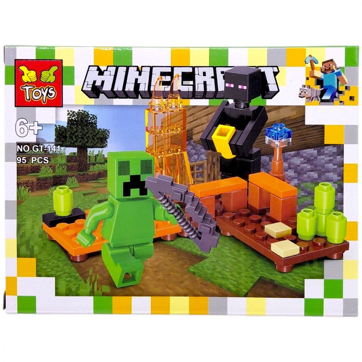 КОНСТРУКТОР "MINECRAFT" ВИД 2, 95 элементов  фото 1