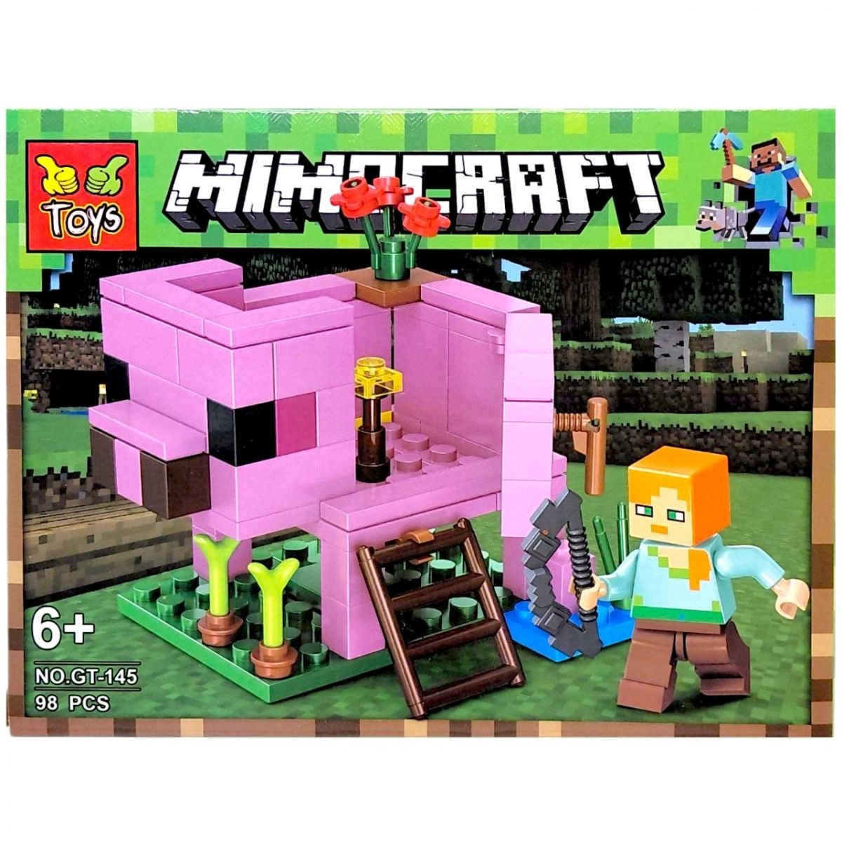 КОНСТРУКТОР MINECRAFT ВИД A, 98 елементів  фото 1