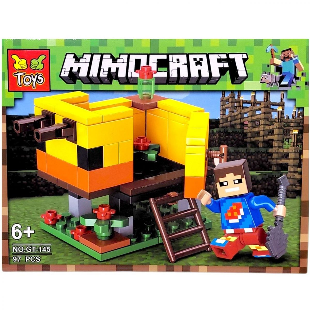 КОНСТРУКТОР MINECRAFT ВИД D, 97 элементов  фото 1