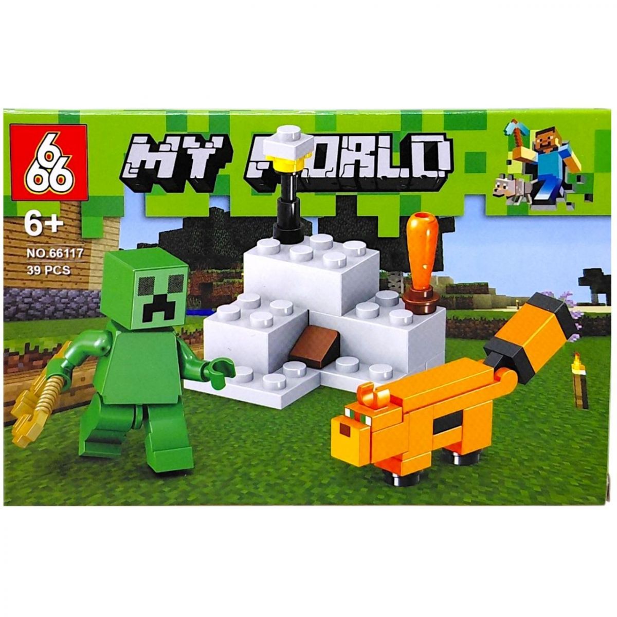 КОНСТРУКТОР "MINECRAFT" ВИД 8, 39 елементів  фото 1