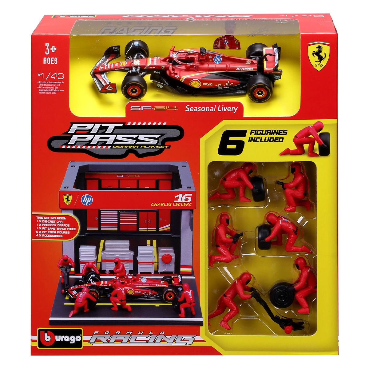 Ігровий набір - Pit Pass Ferrari SF-24 (1:43)  фото 1