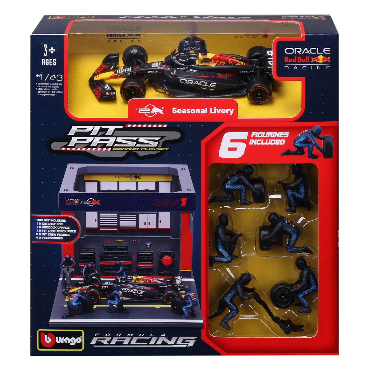 Игровой набор - Pit Pass Oracle Red Bull Racing RB20 (1:43)  фото 1