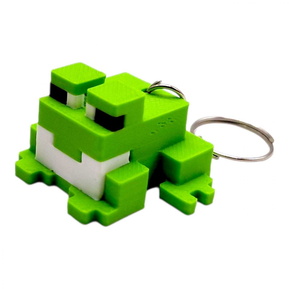 3D Брелоки MINECRAFT / МАЙНКРАФТ FROG / ЖАБКА KEYCHAIN, ЗЕЛЕНА, 3D друк  фото 1