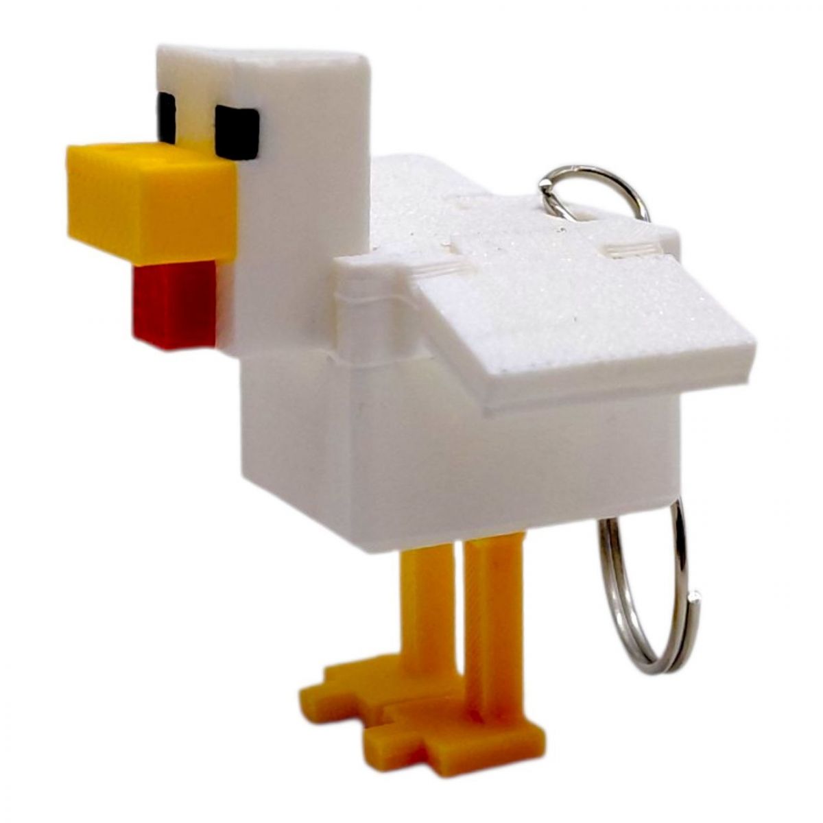 3D Брелоки MINECRAFT / МАЙНКРАФТ CHICKEN/ КУРКА KEYCHAIN, 3D друк  фото 1