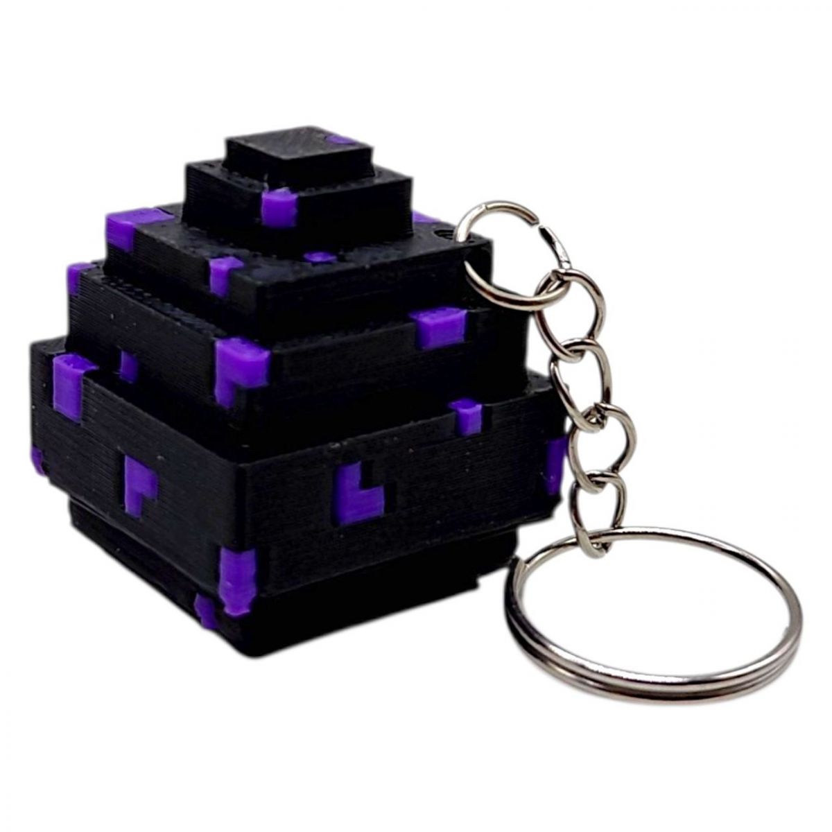 3D Брелоки MINECRAFT / МАЙНКРАФТ DRAGON EGG / ЯЙЦЕ ДРАКОНА KEYCHAIN, 3D друк  фото 1