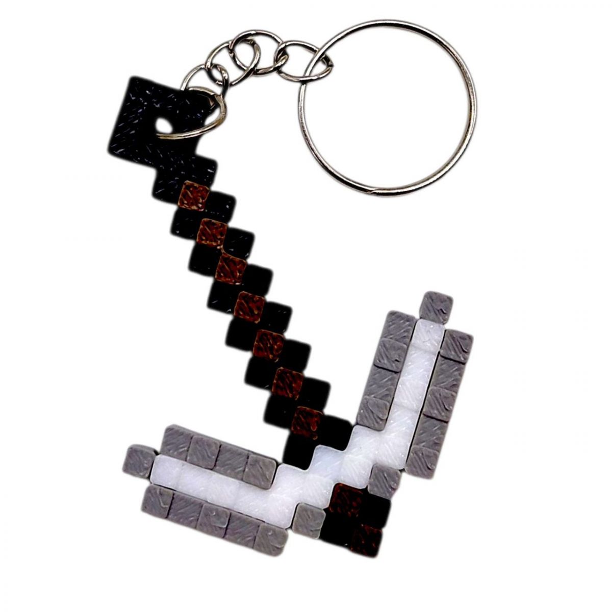 3D Брелоки MINECRAFT / МАЙНКРАФТ PICKAXE TOOL / КАЙЛО KEYCHAIN, ЗАЛІЗНИЙ, 3D друк  фото 1