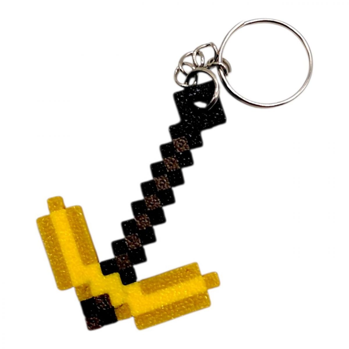 3D Брелоки MINECRAFT / МАЙНКРАФТ PICKAXE TOOL / КАЙЛО KEYCHAIN, ЗОЛОТИЙ, 3D друк  фото 1