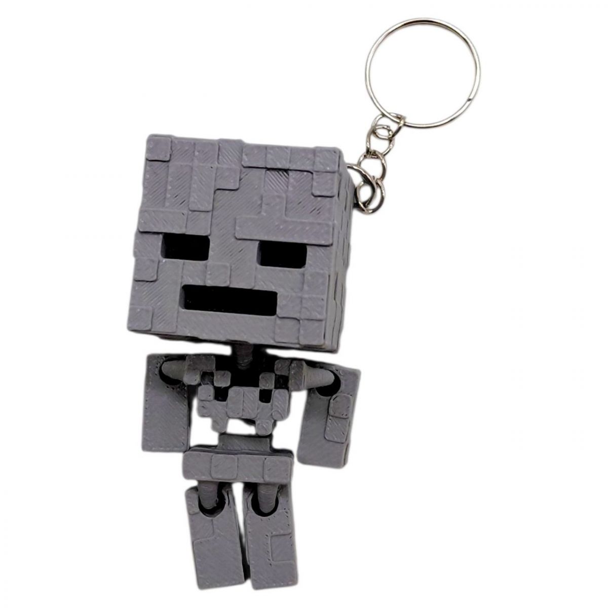 3D Брелоки MINECRAFT / МАЙНКРАФТ CHUBBY SKELETON / СКЕЛЕТ ГОЛОВАСТИК KEYCHAIN, 3D друк  фото 1