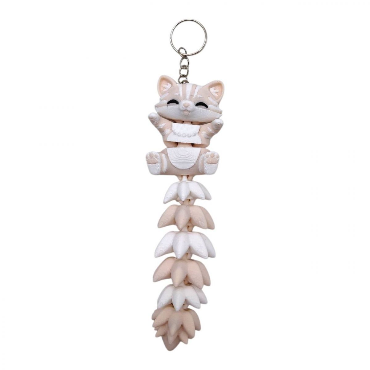 3D Брелоки FLEXI CAT LONG TAIL/ КІТ ХВОСТИК KEYCHAIN, 3D друк  фото 1