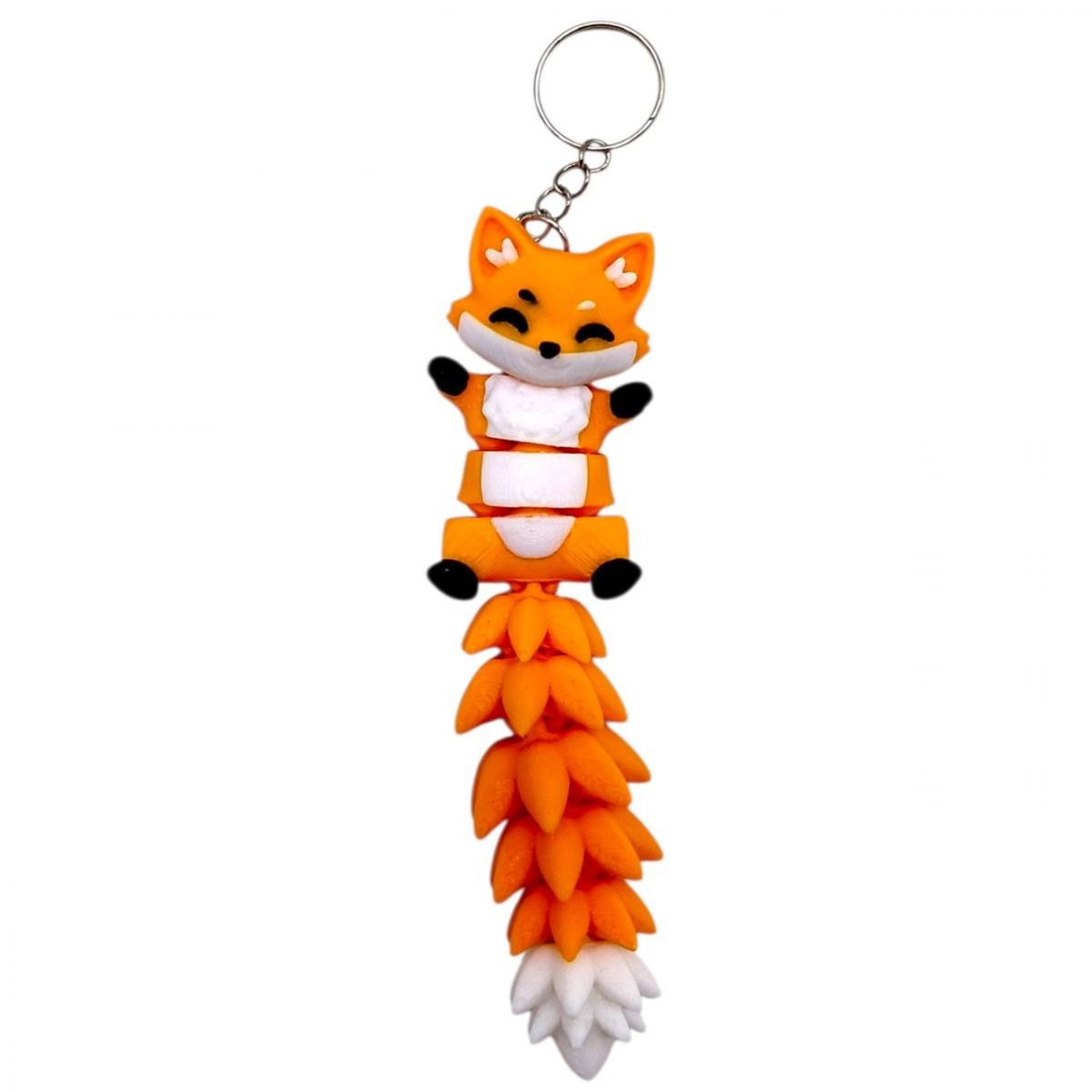3D Брелоки FLEXI FOX LONG TAIL/ ЛИСИЧКА ХВОСТИК KEYCHAIN, 3D друк  фото 1