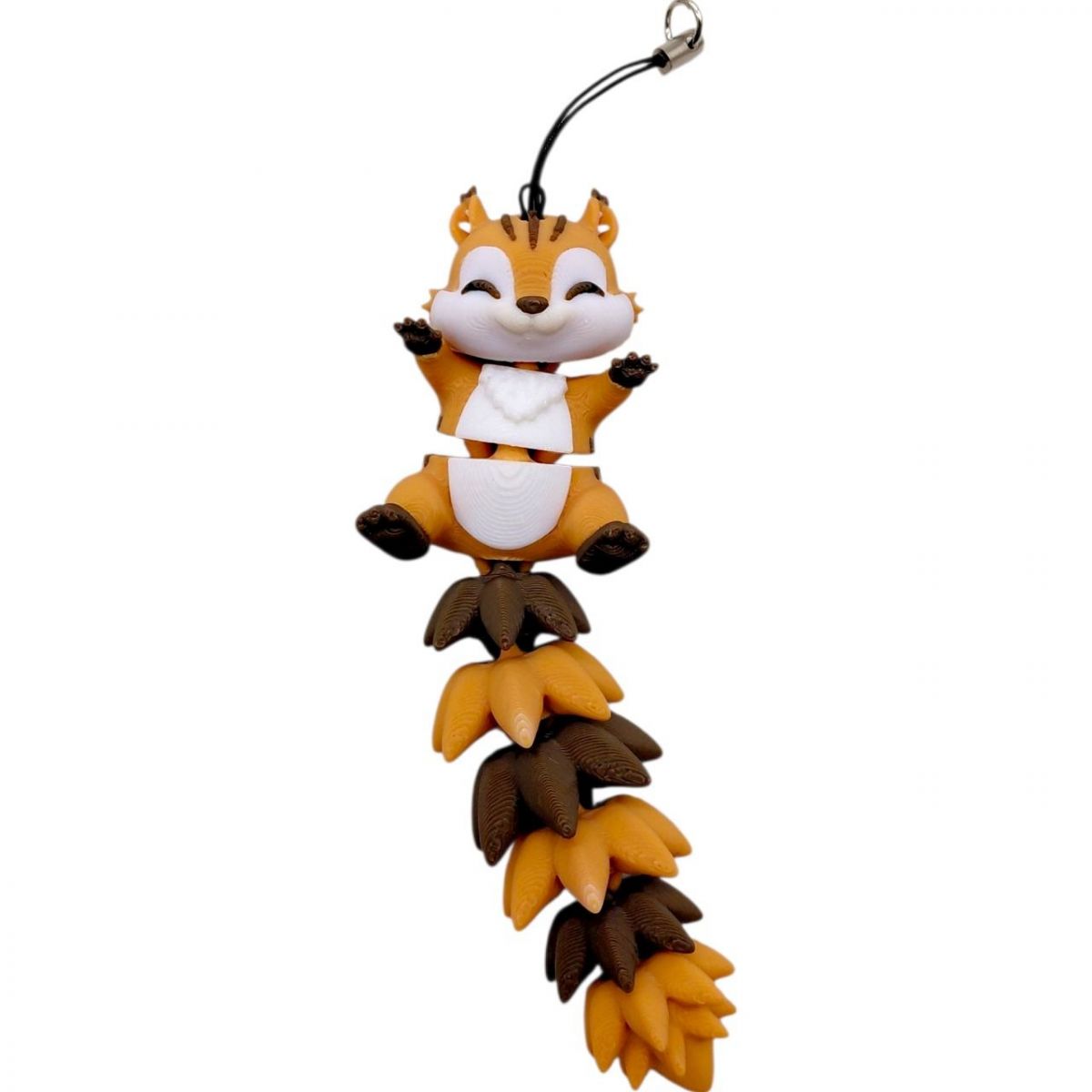 3D Брелоки FLEXI SQUIRREL LONG TAIL/ БІЛКА ХВОСТИК KEYCHAIN, 3D друк  фото 1