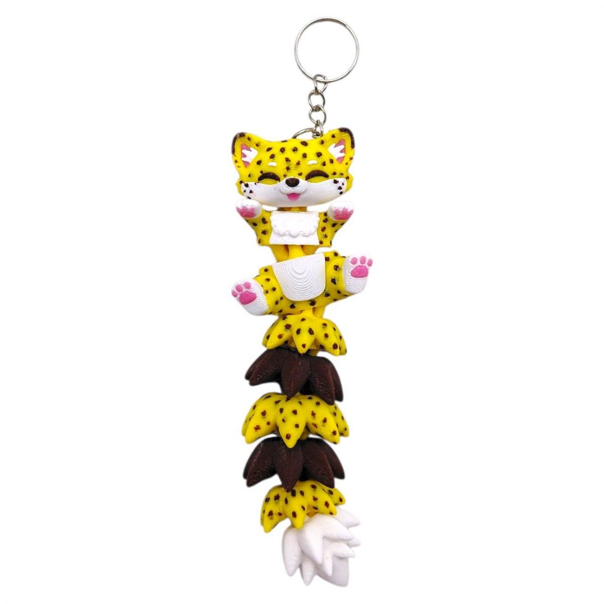 3D Брелоки FLEXI CHEETAH LONG TAIL/ ГЕПАРД ХВОСТИК KEYCHAIN, 3D друк  фото 1