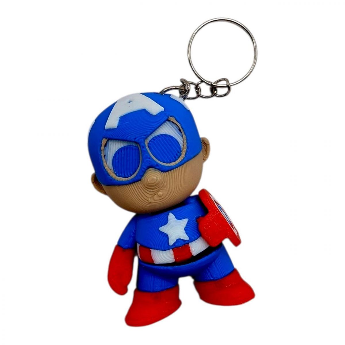 3D Брелоки HERO CAPITAN AMERICA MARVEL / КАПІТАН АМЕРИКА Марвел KEYCHAIN, 3D друк  фото 1