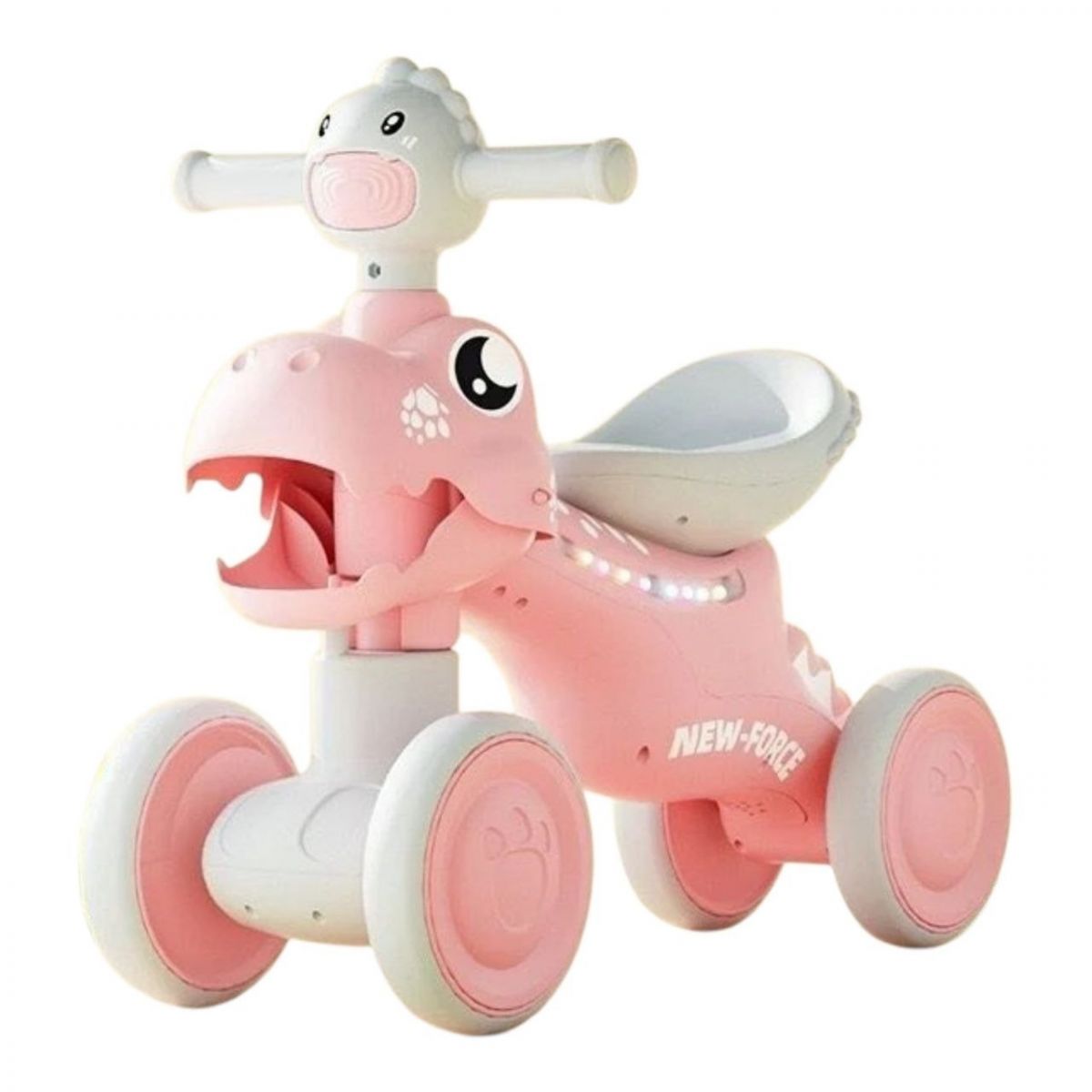 Велобег JOY 4-х колесный LK-30721 (1) колеса PU, рама пластик, озвучивание и подсветка, в коробке  фото 1