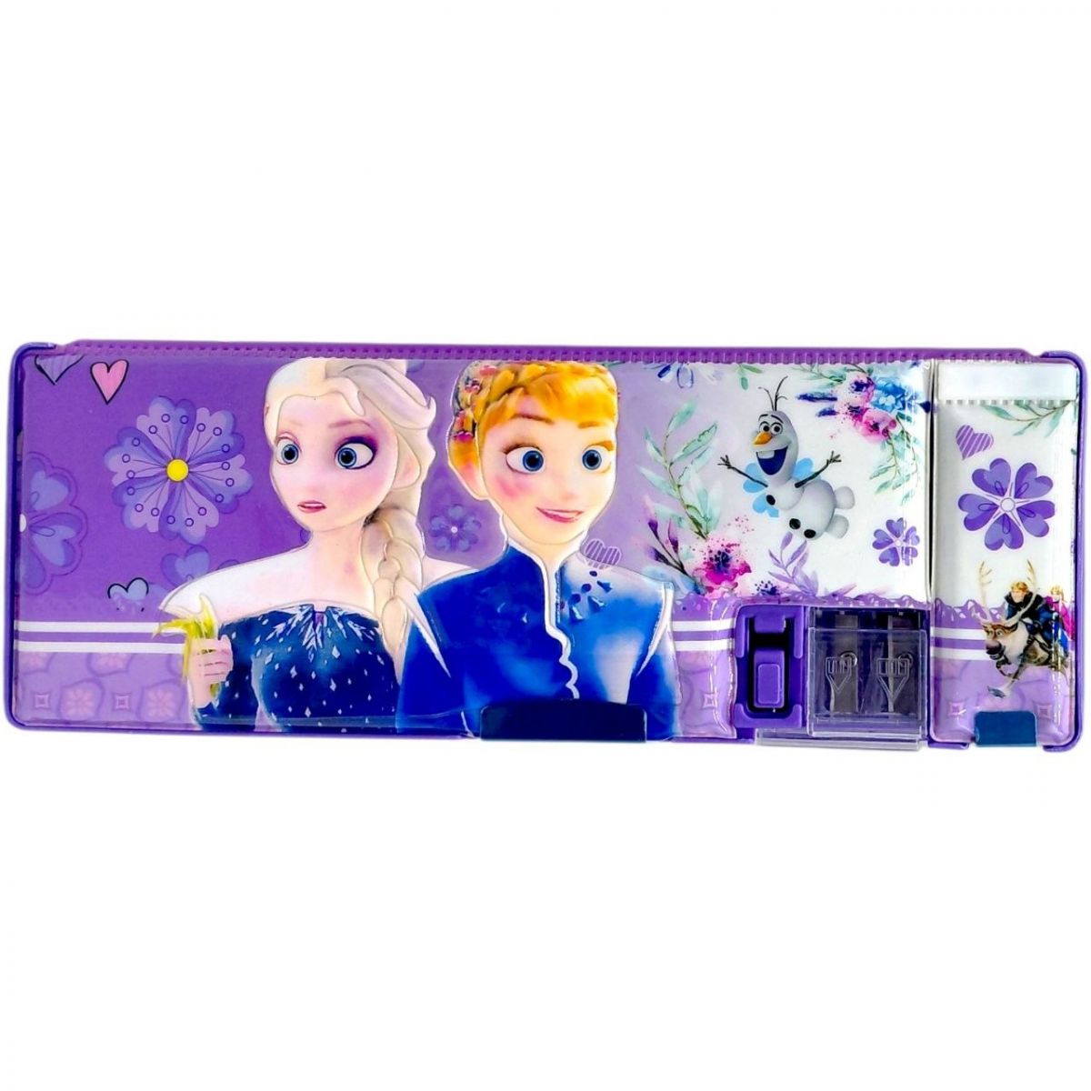 Пенал 3D "Крижане серце / FROZEN" фіолетовий  фото 1