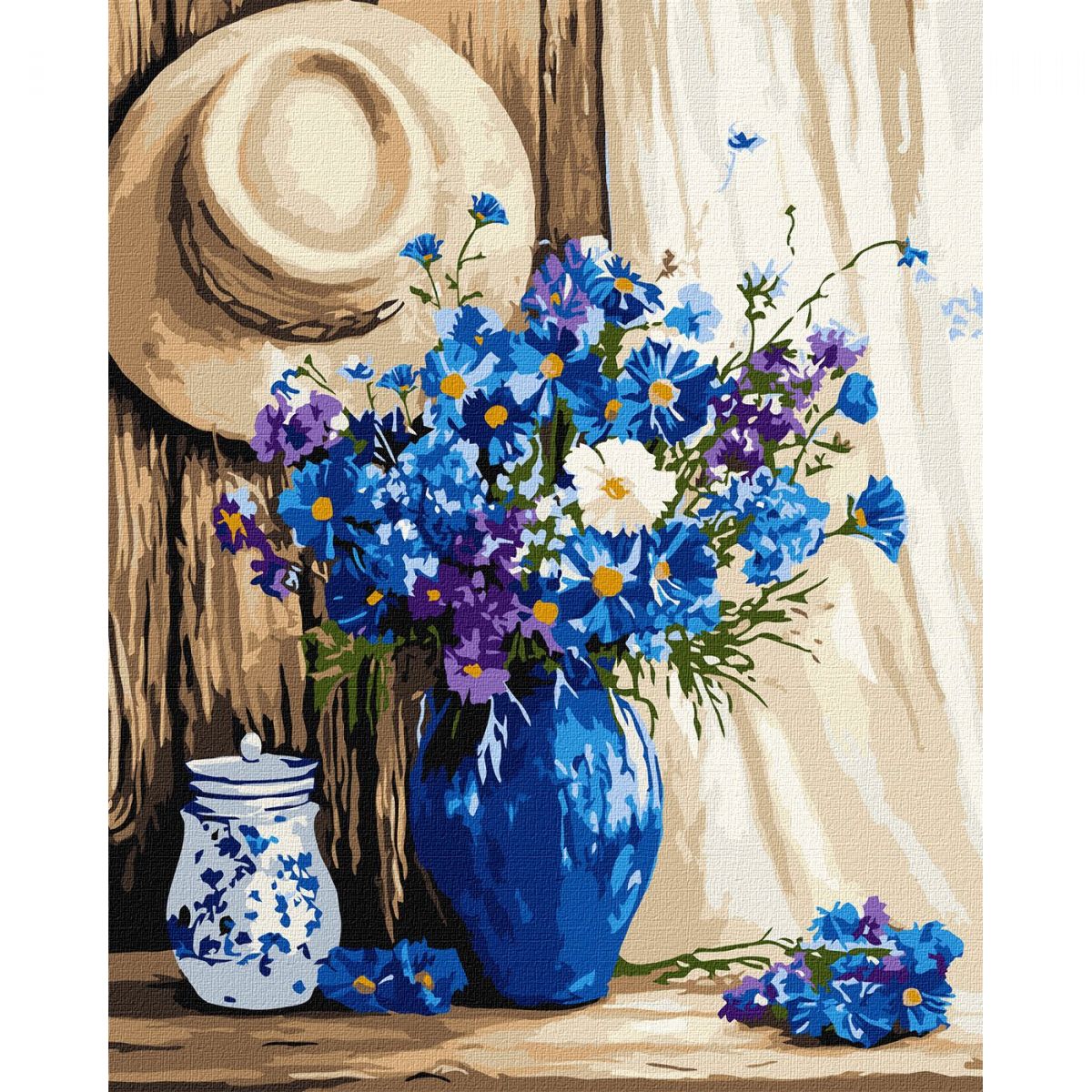 Картина по номерах "Волошковий букет" 40х50см  фото 1