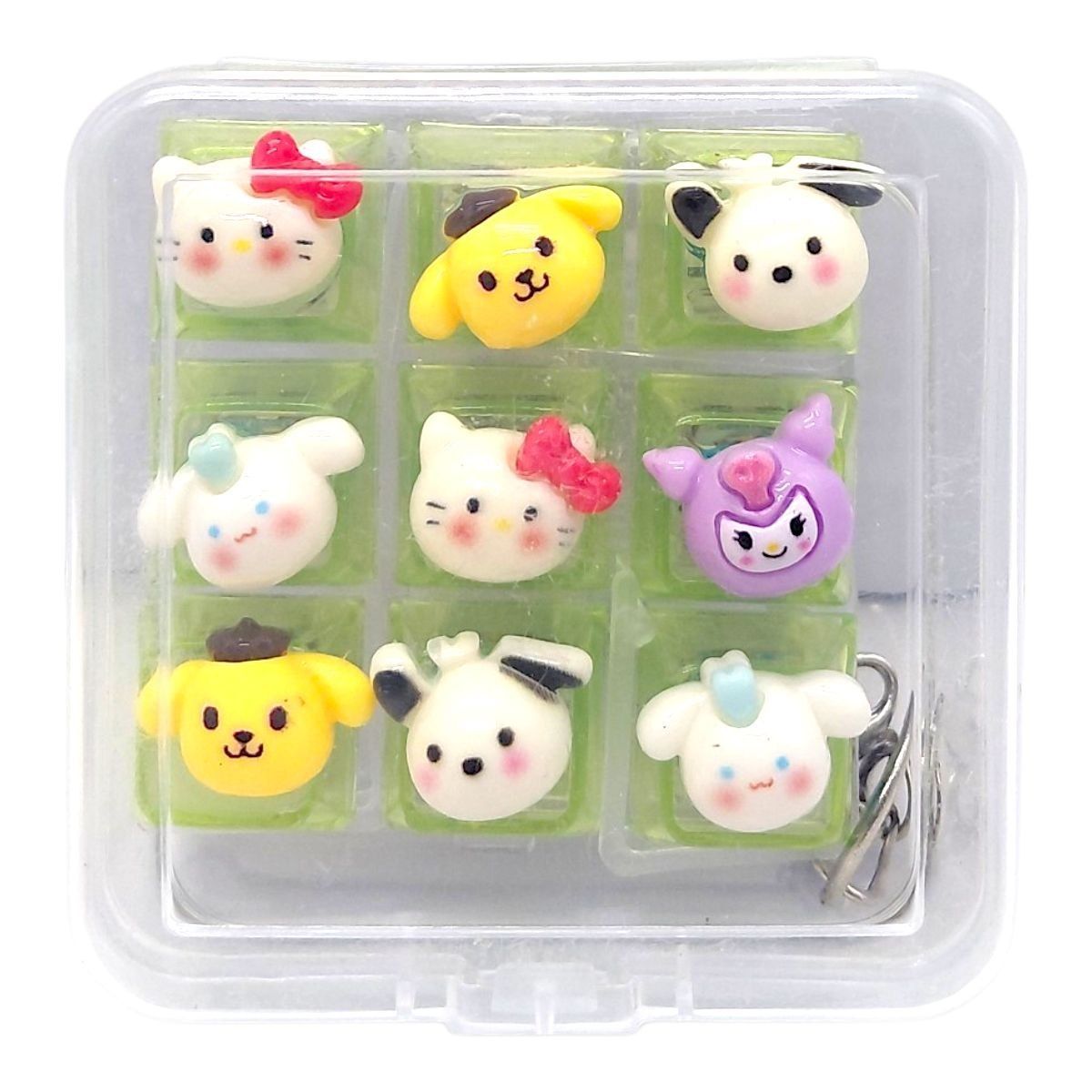 Уценка.  КЛАВИАТУРА-БРЕЛОК LED 9 КНОПОК (SANRIO) микс повипадали кнопки  фото 1