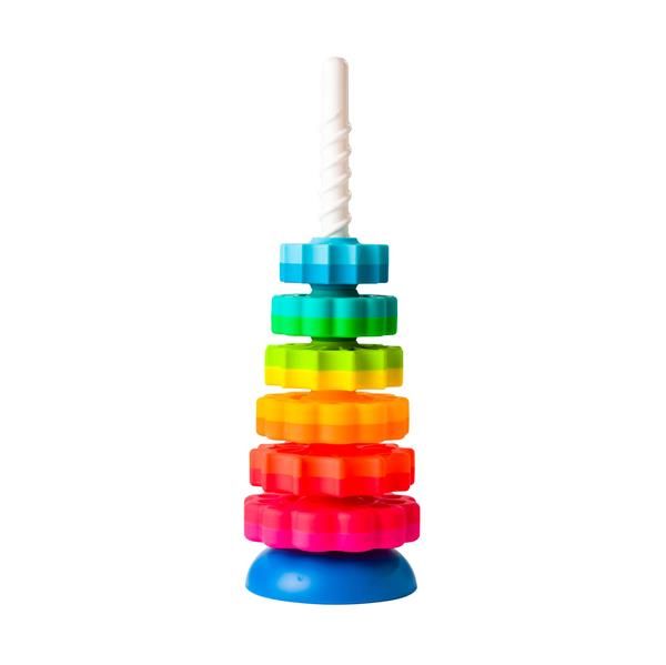 Гвинтова пірамідка Fat Brain Toys SpinAgain тактильна  фото 1